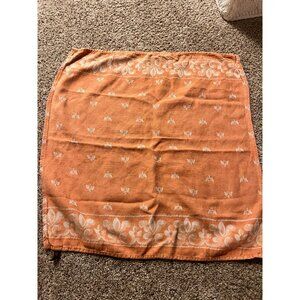 Giauinto Tessitura Vintage Linen Orange/Peach Bee/Wasp Table Cloth